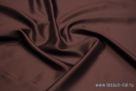 Подкладочная вискоза диагональ (о) бордовая - итальянские ткани Тессутидея арт. 08-1425