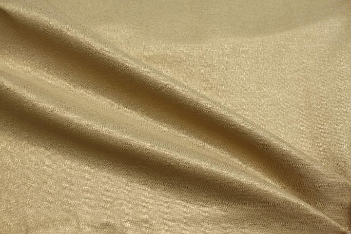 Лен+вискоза с напылением (о) бежево-золотистый - итальянские ткани Тессутидея арт. 16-1091