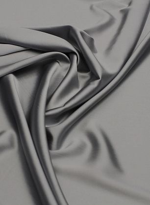 Шелк атлас стрейч (о) серый 16 мом - в интернет-магазине тканей Тессутидея арт. 10-3414