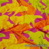 Плащевая с водоотталкивающим покрытием (н) медведи на розовом - итальянские ткани Тессутидея арт. 11-0489