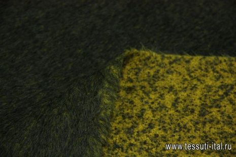 Пальтовая альпака (н) желто-серая  - итальянские ткани Тессутидея арт. 09-1211