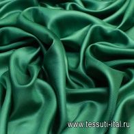 Шелк твил (о) зеленый - итальянские ткани Тессутидея арт. 02-9028