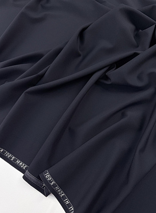 Костюмная шерсть (о) темно-синяя - в интернет-магазине тканей Тессутидея арт. 05-5304