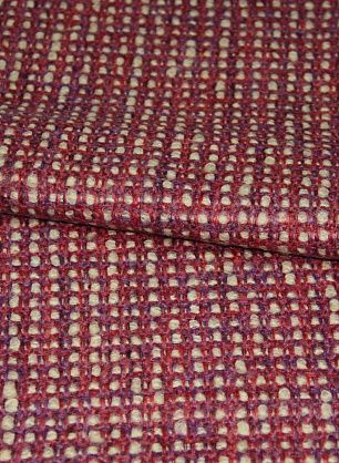 Костюмная шанель (н) бежево-сиренево-лиловая ш-160см  - в интернет-магазине тканей Тессутидея арт. 03-3569