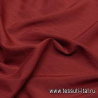 Крепдешин стрейч (о) коричнево-красный - итальянские ткани Тессутидея арт. 10-1592