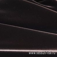 Бархат вискоза (о) темно-коричневый - итальянские ткани Тессутидея арт. 04-1447