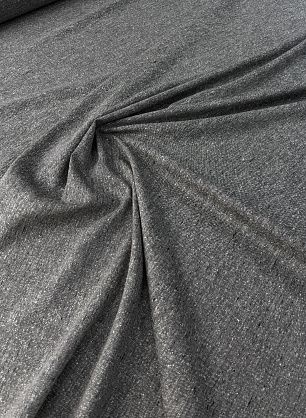 Костюмная твид шелк+шерсть (н) серо-черная - в интернет-магазине тканей Тессутидея арт. 05-5096