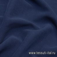 Шелк костюмный вареный (о) синий - итальянские ткани Тессутидея арт. 10-2058