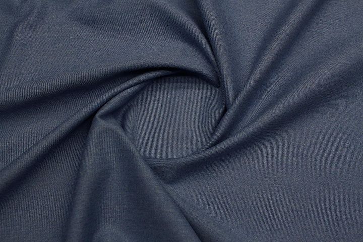 Хлопок костюмный дабл (о) светло-синий - итальянские ткани Тессутидея арт. 01-7875