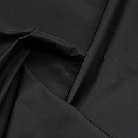 Тафта продублированная (о) черная - итальянские ткани Тессутидея арт. 10-3944