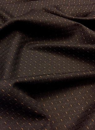 Костюмная стрейч (н) бежевая стилизованная полоска на черном - в интернет-магазине тканей Тессутидея арт. 05-2607