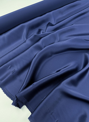 Шелк атлас (о) темно-синий - в интернет-магазине тканей Тессутидея арт. 10-5013