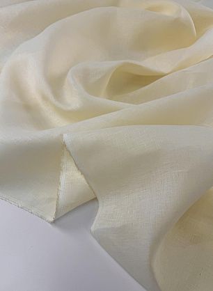 Лен сорочечный (о) молочный - в интернет-магазине тканей Тессутидея арт. 16-1051