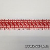 Кружево (о) красное ш-3см Jean Bracq - итальянские ткани Тессутидея арт. 03-5300