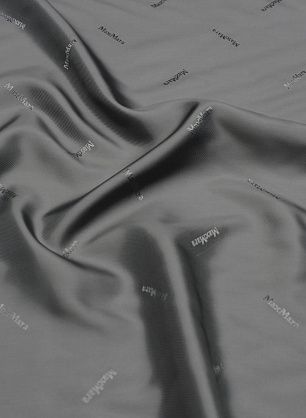 Подкладочная (о) серая с надписью - в интернет-магазине тканей Тессутидея арт. 08-1446