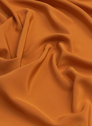 Крепдешин (о) темно-оранжевый - в интернет-магазине тканей Тессутидея арт. 10-0858