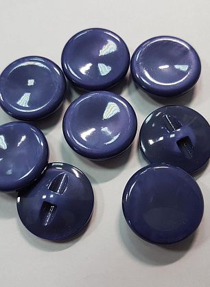 Пуговица пластик на ножке d-20мм сине-сиреневая - в интернет-магазине тканей Тессутидея арт. F-5516