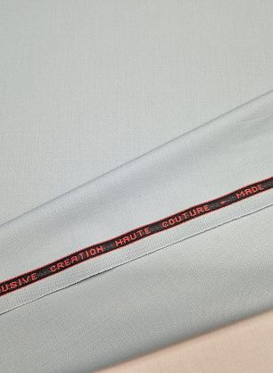 Костюмная стрейч дабл фейс 320 г/м (о) светло-серо-голубая - в интернет-магазине тканей Тессутидея арт. 05-4824