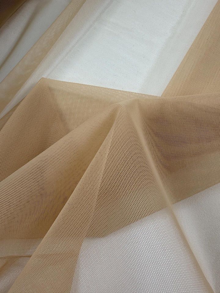Сетка плательная бистрейч (о) телесная - итальянские ткани Тессутидея арт. 03-7512