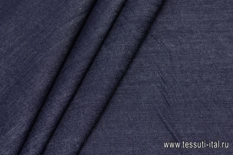 Джинса стрейч (о) темно-синяя - итальянские ткани Тессутидея арт. 01-5307
