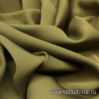 Крепдешин (о) хаки - итальянские ткани Тессутидея арт. 02-7768