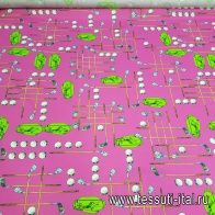Трикотаж (н) гольф на розовом Ralph Lauren - итальянские ткани Тессутидея арт. 12-0698