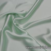 Шелк атлас (о) мятный - итальянские ткани Тессутидея арт. 10-3177