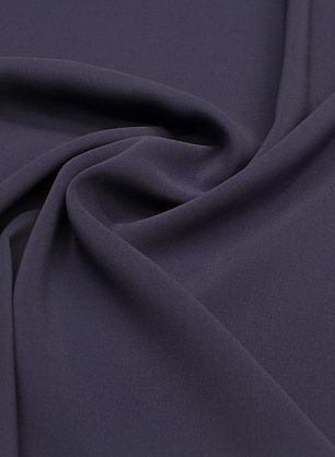 Плательная кади шелк с вискозой (о) темно-синяя - в интернет-магазине тканей Тессутидея арт. 10-3386