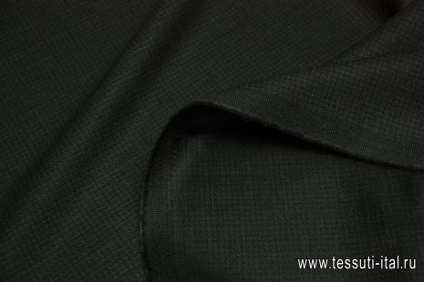 Костюмная (н) мелкий черный горох на сером меланже ш-150см - итальянские ткани Тессутидея арт. 05-2206