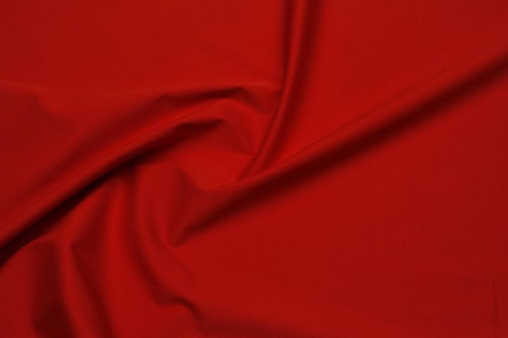 Хлопок стрейч (о) красный - итальянские ткани Тессутидея арт. 01-7602