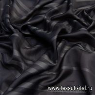 Подкладочная стрейч (н) черно-серая клетка в стиле Burberry - итальянские ткани Тессутидея арт. 08-0994