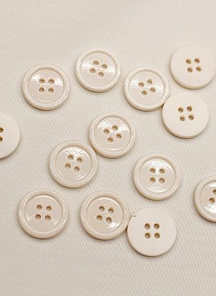 Пуговица ракушка 4 прокола d-15мм светло-розовая - в интернет-магазине тканей Тессутидея арт. F-6856