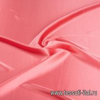Шелк атлас стрейч (о) розовый - итальянские ткани Тессутидея арт. 10-2685