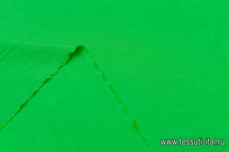 Крепдешин (о) ярко-зеленый - итальянские ткани Тессутидея арт. 02-8567