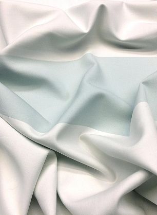 Плательная кади стрейч (н) светло-серо-голубая полоска на белом - в интернет-магазине тканей Тессутидея арт. 03-4937