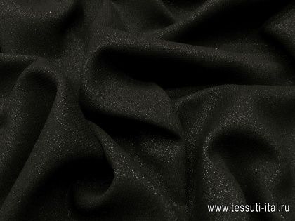 Костюмная с люрексом (о) черная - итальянские ткани Тессутидея арт. 05-2766