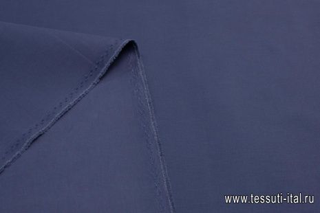 Хлопок костюмный стрейч (о) синий  - итальянские ткани Тессутидея арт. 01-5382
