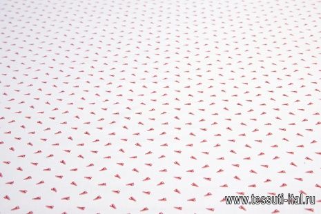 Сорочечная (н) красные кеды на белом - итальянские ткани Тессутидея арт. 01-5684