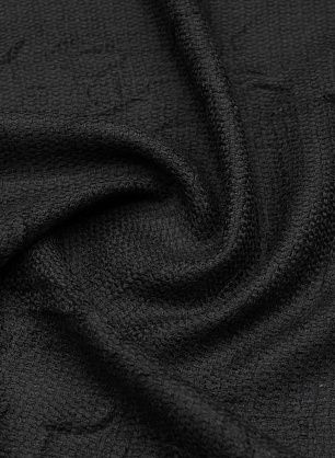 Плательная фактурная (о) черная - в интернет-магазине тканей Тессутидея арт. 17-1051