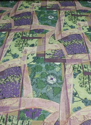 Трикотаж шерсть (н) цветочно-геометрический орнамент Valentino - в интернет-магазине тканей Тессутидея арт. 15-0685