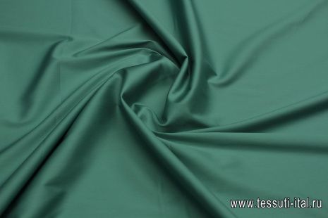 Сорочечная стрейч (о) зеленая - итальянские ткани Тессутидея арт. 01-7287
