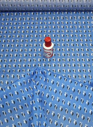 Сорочечная Super fine (н) лодки на синем Brioni - в интернет-магазине тканей Тессутидея арт. 01-2530