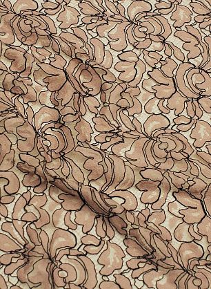 Кружевное полотно (н) розово-черное - в интернет-магазине тканей Тессутидея арт. 03-6922