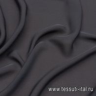 Крепжоржет (о) черный - итальянские ткани Тессутидея арт. 10-2821