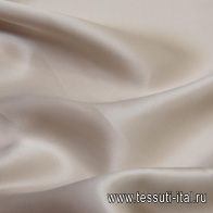 Шелк атлас (о) светло-бежевый - итальянские ткани Тессутидея арт. 10-2129