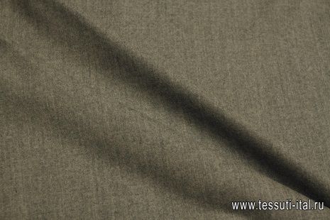 Костюмная шерсть (о) серо-бежевая меланж - итальянские ткани Тессутидея арт. 05-5007
