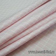 Сорочечная (н) бело-розовая клетка - итальянские ткани Тессутидея арт. 01-4944