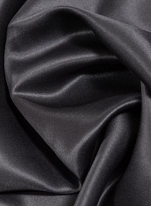 Шелк атлас (о) черный - в интернет-магазине тканей Тессутидея арт. 10-4109