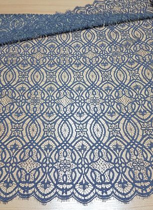 Кружево (н) бежево-фиолетовое ш-90см Jean Bracq - в интернет-магазине тканей Тессутидея арт. 03-4071