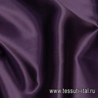 Шелк атлас (о) баклажановый - итальянские ткани Тессутидея арт. 10-1760